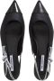 Karl Lagerfeld Ballerinas Kerrie Ribbed Sling in zwart - Thumbnail 4
