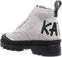 Karl Lagerfeld Boots & laarzen Brush Logo Hiker in wit - Thumbnail 4