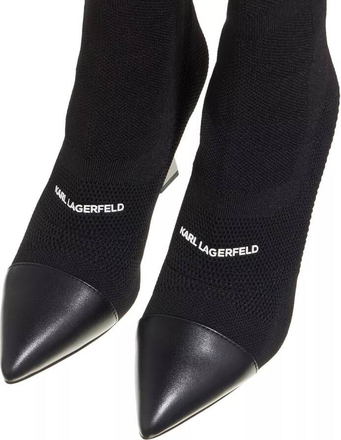 Karl Lagerfeld Boots & laarzen Debut Mix Knit Ankle Boot in zwart