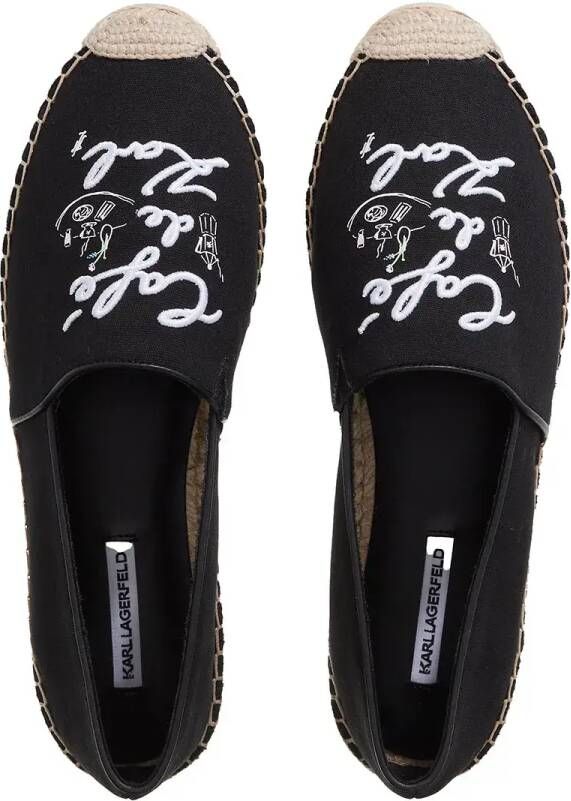 Karl Lagerfeld Espadrilles Kamini Duo Café De Karl Slip On in zwart
