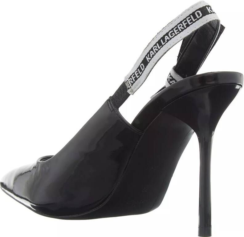 Karl Lagerfeld Hoge hakken Sarabande Ribbon Sling in zwart