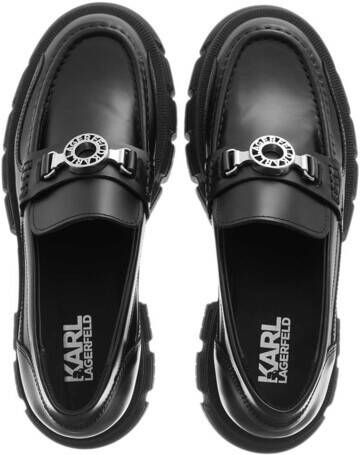 Karl Lagerfeld Loafers & ballerina schoenen Precinct Ring Bit Loafer in zwart