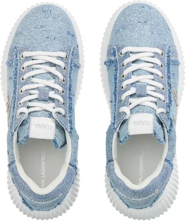 Karl Lagerfeld Low-Top Sneakers Kreeper Lo Signia Mix Lo Lace in blauw