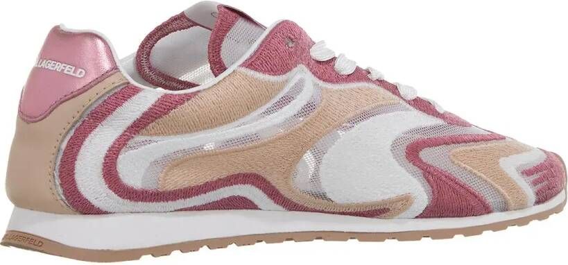 Karl Lagerfeld Low-Top Sneakers Venus Mesh Mix Lo Lace in poeder roze