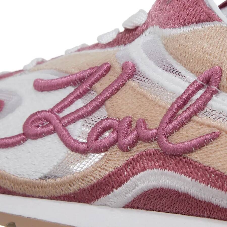Karl Lagerfeld Low-Top Sneakers Venus Mesh Mix Lo Lace in poeder roze