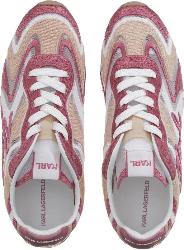 Karl Lagerfeld Low-Top Sneakers Venus Mesh Mix Lo Lace in poeder roze