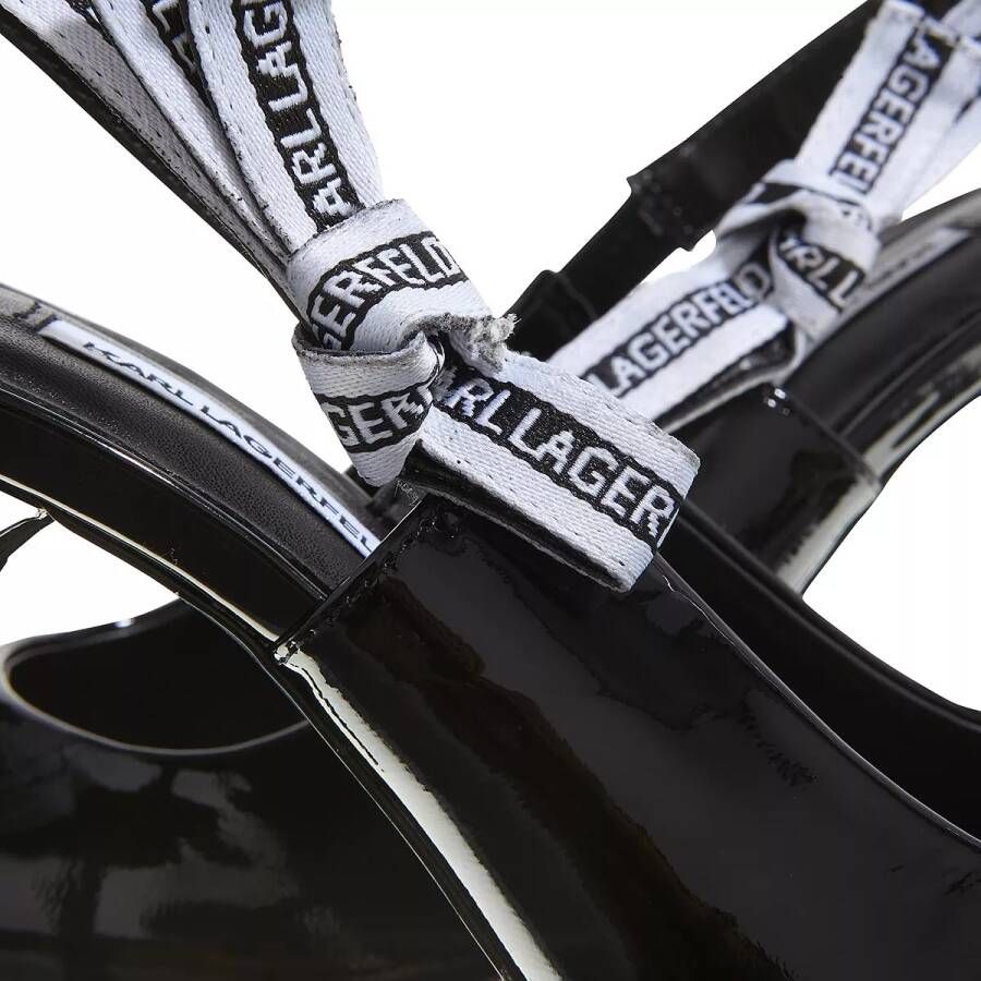 Karl Lagerfeld Hoge hakken Sarabande Ribbon Sling in zwart - Foto 4