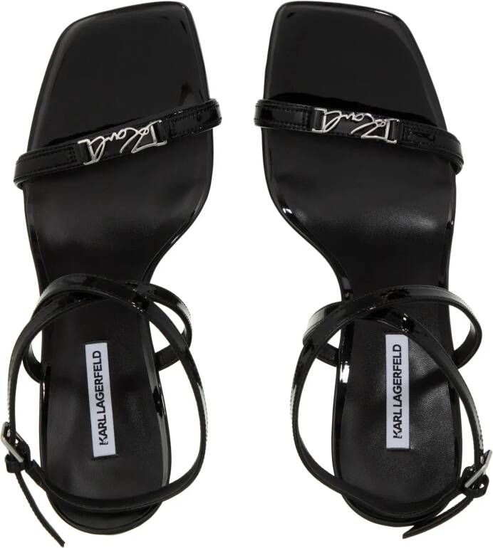 Karl Lagerfeld Sandalen met hak Waverly Ankle Strap Sandal in zwart