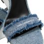 Karl Lagerfeld Sandalen met hak Waverly Double Strap Slide in blauw - Thumbnail 4