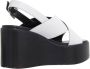 Karl Lagerfeld Sandalen met hak Wendy Kross Strap Sling in wit - Thumbnail 2