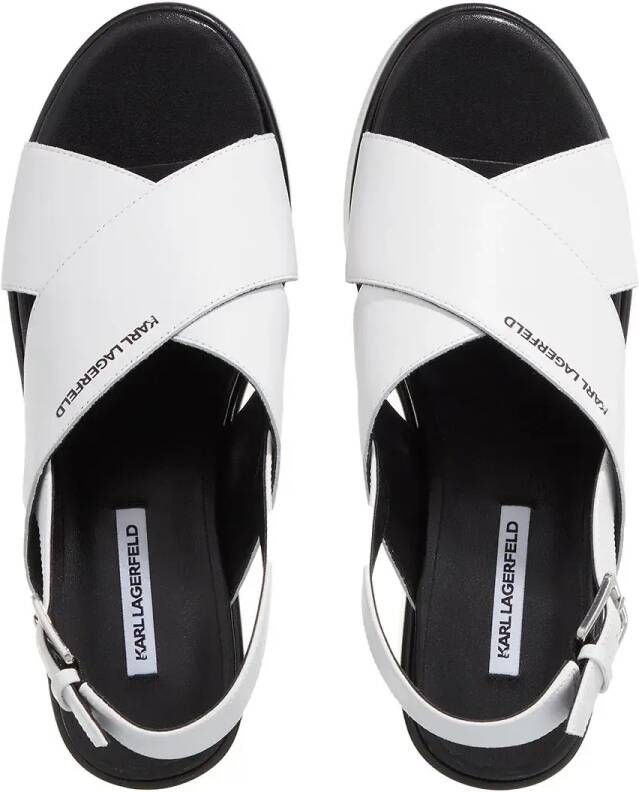 Karl Lagerfeld Sandalen met hak Wendy Kross Strap Sling in wit