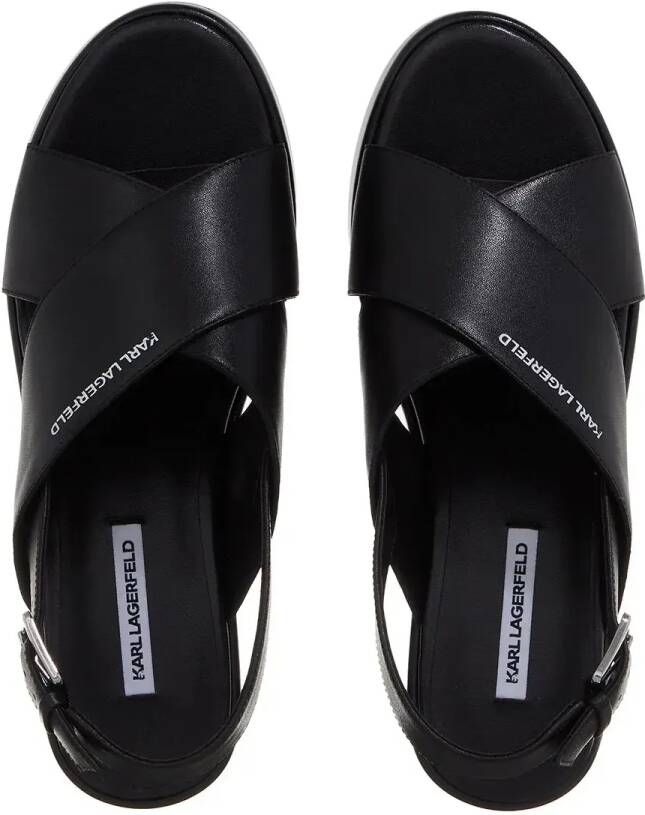 Karl Lagerfeld Sandalen met hak Wendy Kross Strap Sling in zwart