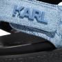 Karl Lagerfeld Sandalen Salon Tred Quilted Slingback in blauw - Thumbnail 10