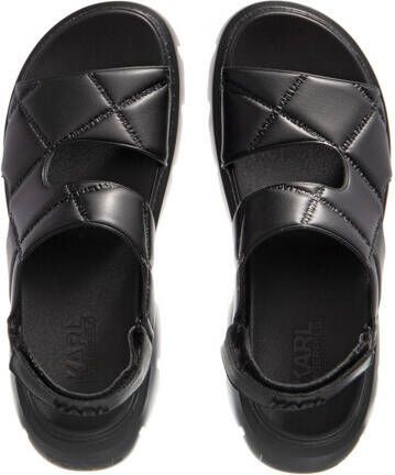 Karl Lagerfeld Sandalen SUN TREKKA Quilted K-Kross Sandal in zwart