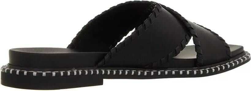 Karl Lagerfeld Slippers & Mules Kleo Whipstitch Krosstrap in zwart