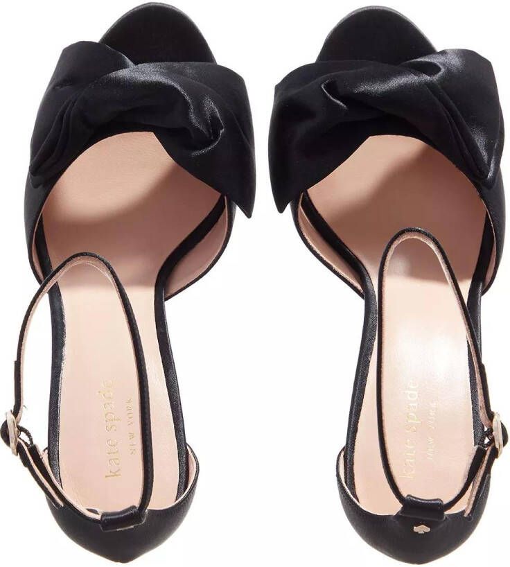 kate spade new york Sandalen met hak Bridal Bow Satin Heeled Sandal in zwart
