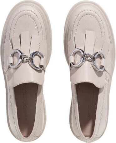 Kennel & Schmenger Loafers & ballerina schoenen Zip Loafers Leather in beige