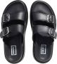 Kenzo Slippers Leather Sandal Mule in zwart - Thumbnail 2