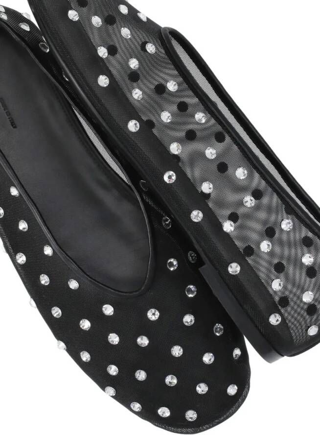 Khaite Black Marcy Flats Ballet Shoes in zwart