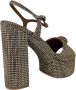 Kurt Geiger London Kensington Platform Sandalen Dames Beige - Thumbnail 24