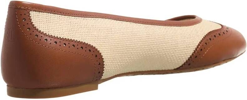 Lauren Ralph Lauren Ballerinas Jayna Wingtp Flats Ballet in beige