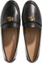 Ralph Lauren Zwarte Leren Platte Schoenen Logo Voorkant Black Dames - Thumbnail 14