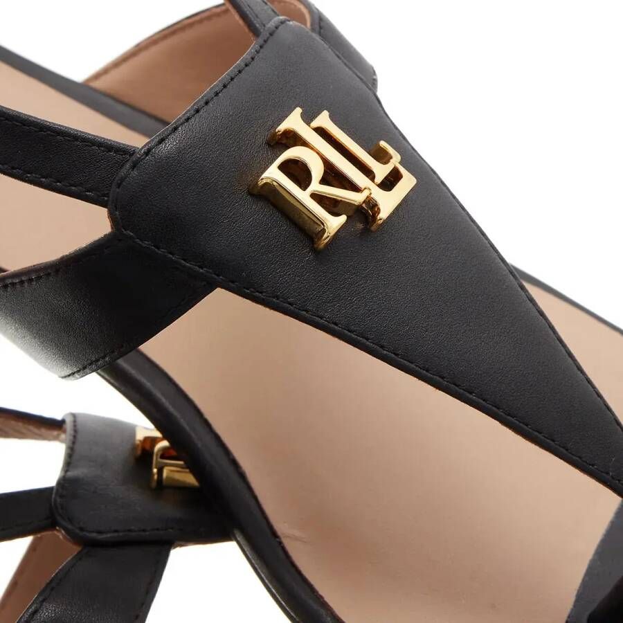 Lauren Ralph Lauren Sandalen Everley Sandals Flat Sandal in zwart