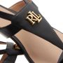 Lauren Ralph Lauren Sandalen van leer met labeldetail model 'EVERLY' - Thumbnail 6