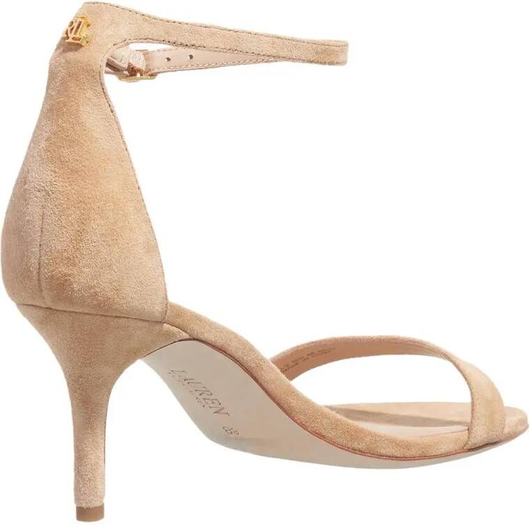 Lauren Ralph Lauren Sandalen met hak Allie Mid-Sandals-Heel Sandal in beige