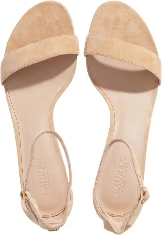 Lauren Ralph Lauren Sandalen met hak Allie Mid-Sandals-Heel Sandal in beige