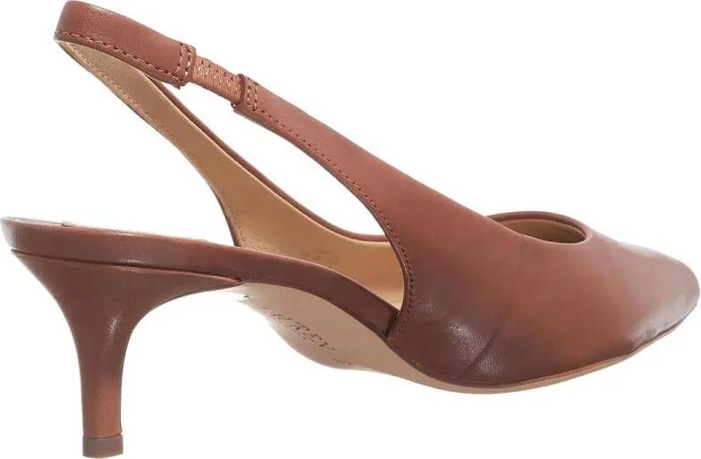 Lauren Ralph Lauren Sandalen met hak Lolah Ii-Pumps-Slingback in cognac