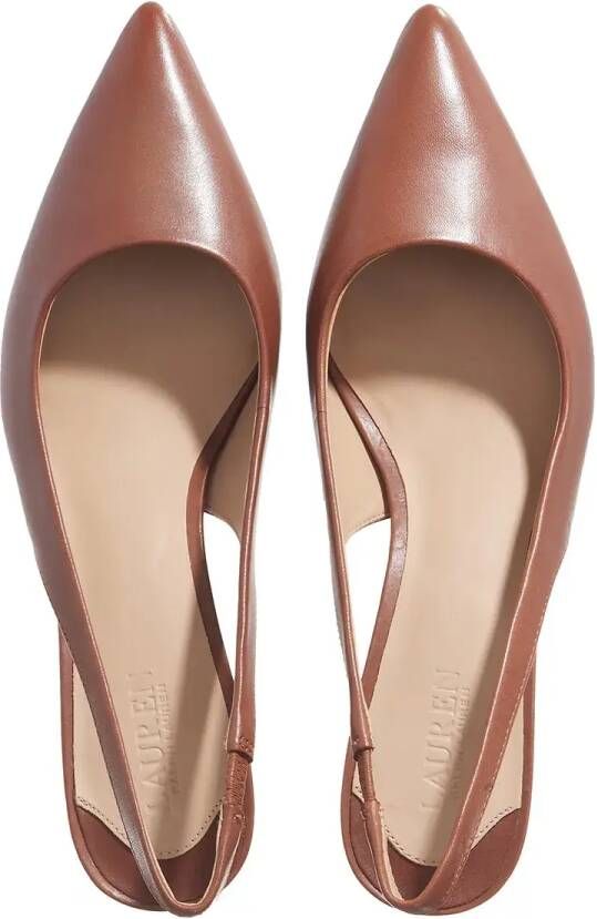 Lauren Ralph Lauren Sandalen met hak Lolah Ii-Pumps-Slingback in cognac