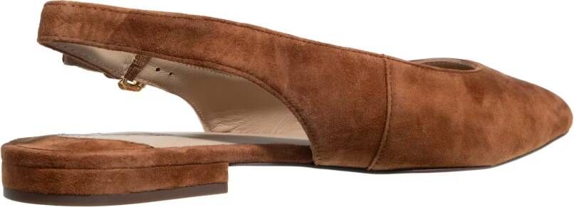 Lauren Ralph Lauren Sandalen met hak Londyn Slbck-Flats-Slingback in bruin