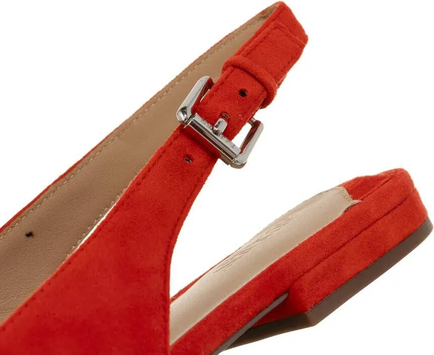 Lauren Ralph Lauren Sandalen met hak Londyn Slbck-Flats-Slingback in rood