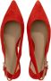 Lauren Ralph Lauren Sandalen met hak Londyn Slbck-Flats-Slingback in rood - Thumbnail 3