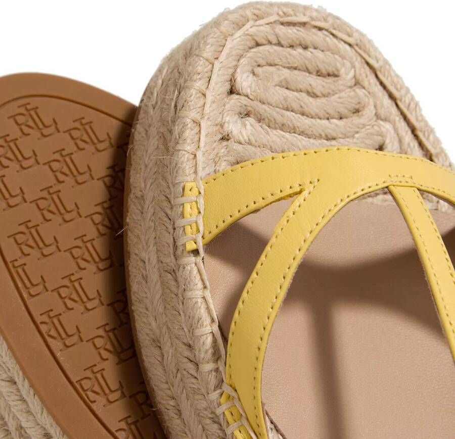 Lauren Ralph Lauren Sandalen Payton Espadrilles Flat in geel