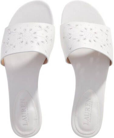 Lauren Ralph Lauren Slippers Andee Eylt Sandals Slide in wit