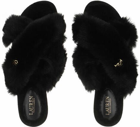 Lauren Ralph Lauren Slippers Sydni Flats Slipper in zwart