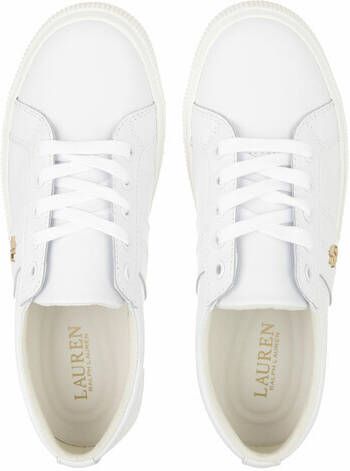 Lauren Ralph Lauren Sneakers van leer met labelapplicatie model 'JANSON' - Foto 10