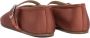 Le Monde Beryl Silk And Leather Ballerinas in bruin - Thumbnail 2