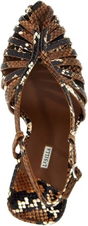 Le Silla Hoge hakken 'Cage' Slingback in bruin