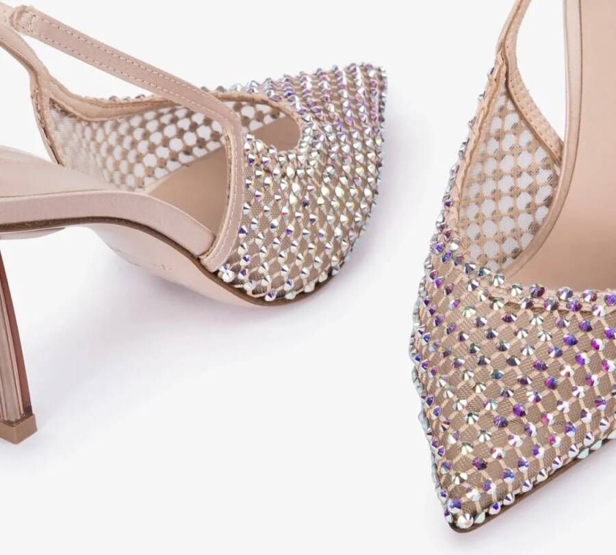 Le Silla Sandalen Gilda Slingback 90 Satin in roze