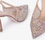 Le Silla Sandalen Gilda Slingback 90 Satin in roze - Thumbnail 2