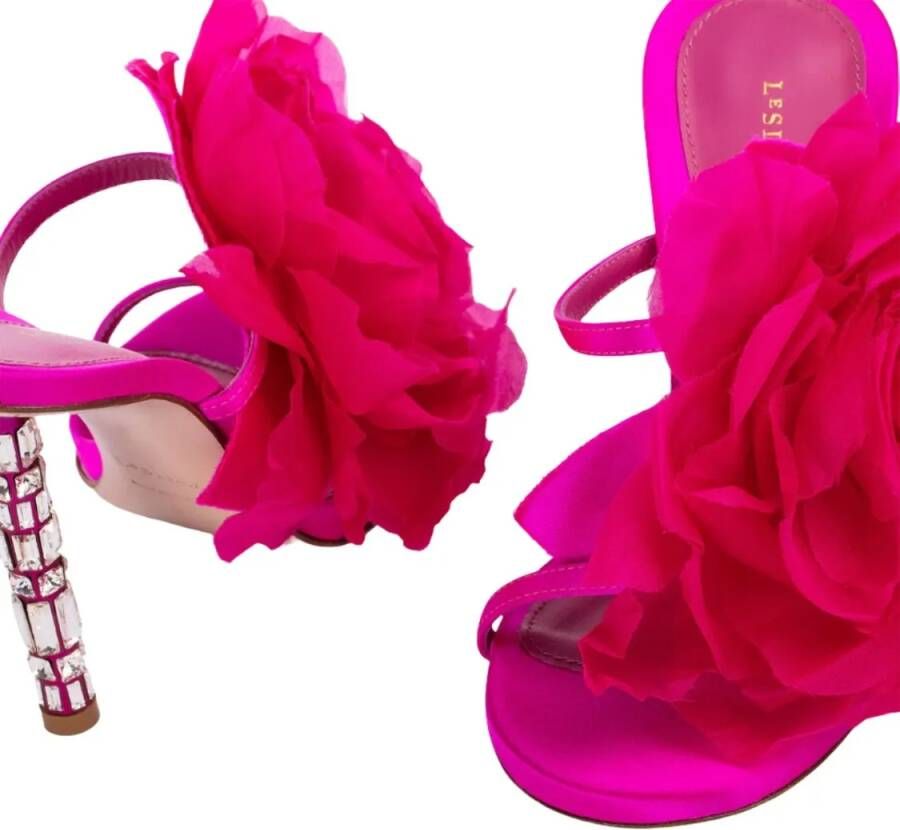 Le Silla Sandalen Rose Satin 100 Sandals in roze