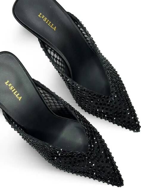 Le Silla Slippers & Mules Gilda Mules 100 in zwart