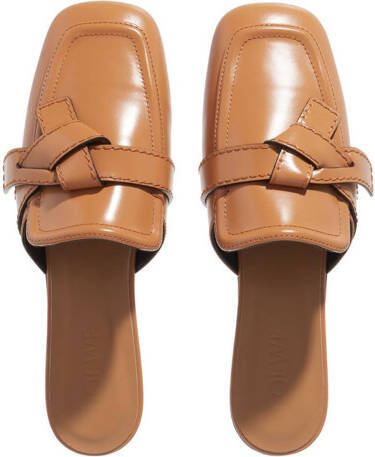 Loewe Slippers Gate Mule Shoes in cognac