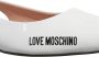 Love Moschino Ballerina in wit - Thumbnail 3