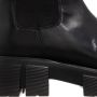 Love Moschino Leren Enkellaarzen met Elastische Gores Black Dames - Thumbnail 5