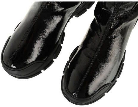 Love Moschino Boots & laarzen Sneakerd Trek45 Lack Stretch in zwart