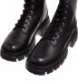 Love Moschino Stijlvolle leren veterschoenen voor dames Zwart Dames - Thumbnail 5